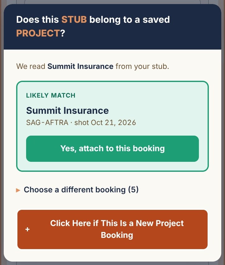 Residlio suggesting the booking a check stub belongs to